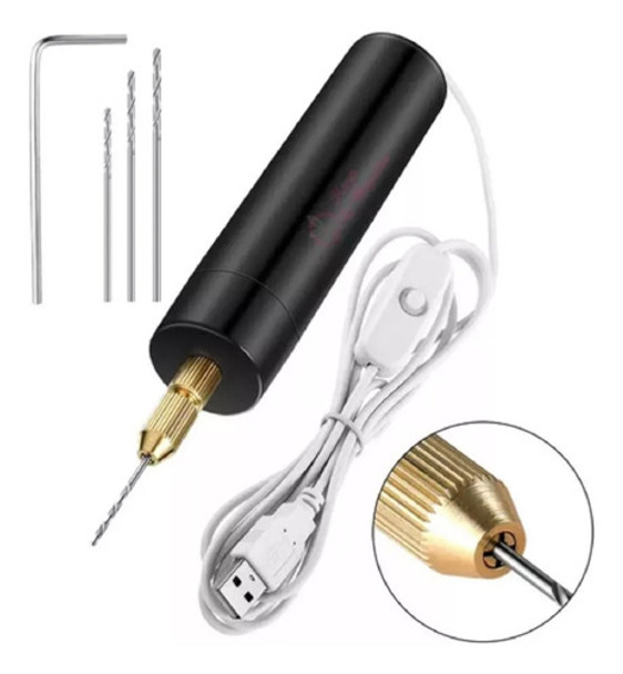Mini Torno Usb 6 Mechas Para Miniaturas 0
