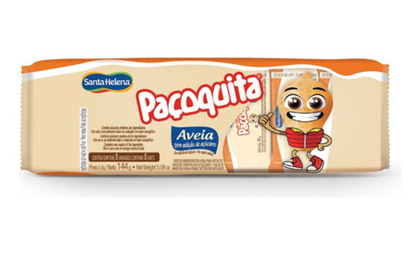 Kit 2 X Paçoquita Zero Com Aveia Santa Helena 08 Und 144g 0