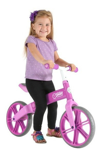 Bicicleta Rosada De Balance Sin Pedales Yvolution Rosa Bici 0