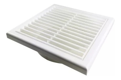 Grelha Fixa Em Plástico Abs Com Tela 100mm Para Duto Coifa 0