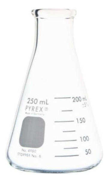Frasco Erlenmeyer Boca Estreita 250ml Pyrex 0