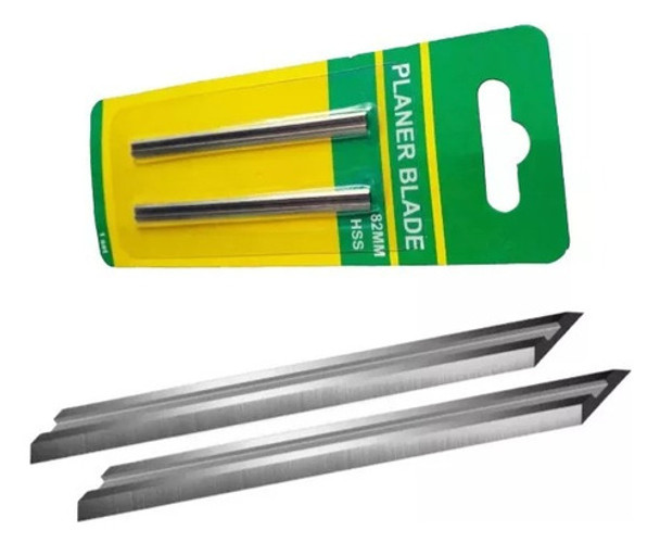 2 Facas Plaina Lâminas 82mm  Skil / Makita / Bosch / Black 0