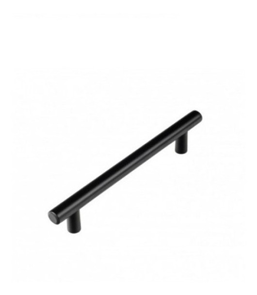 Tirador Negro Tipo Barrita En Hierro Color Negro Pack 10 U 0