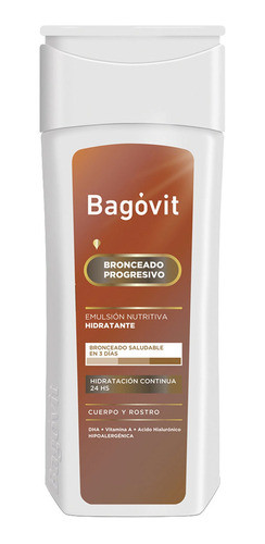 Autobronceante Bagóvit A Bronceado Progresivo X 200 Gr 0