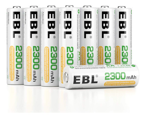4 Pilas Aa Recargables 2300mah Baterias Aa Recargable Cajita 0