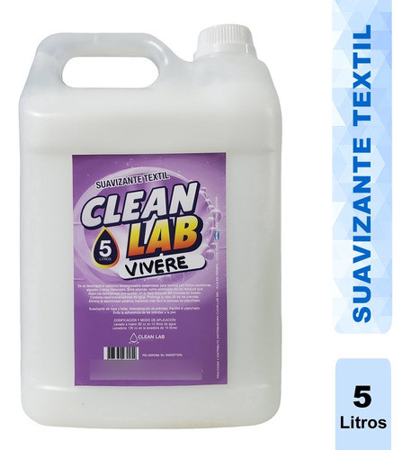 Suavizante Textil Z5 Blanco X 5 Lts. Clean Lab 0