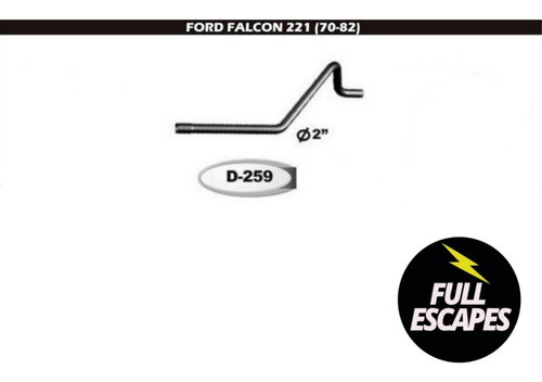 Caño Intermedio Ford Falcon 221 70-82 Full Escapes Morón 0