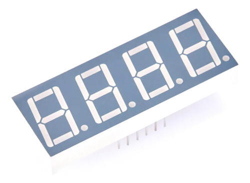 3 Displays 7 Segmentos 0.56 Anodo Comun Super Rojo 4 Digitos 0