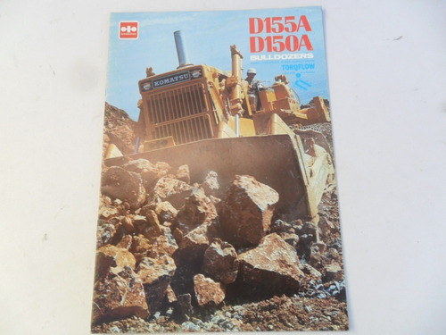 Folleto Tractor Komatsu Bulldozers D155 Bulldozer Maquinaria 0
