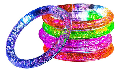 Pulsera Acrílica Con Luces X24 Unidades Para Cotillon Fiesta 0