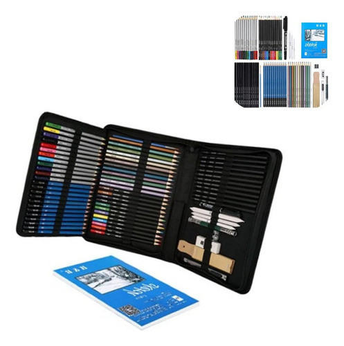 Kit De Desenho Profissional Lápis 71 0