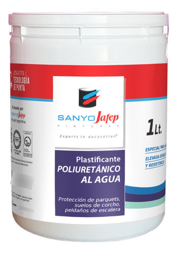 Plastificante Al Agua Poliuretánico 1lt  Promo 15% Off 2da U 0