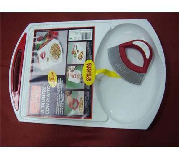 Tabla Picar + Cuchilla - Set Tabla Y Cuchilla Curva 80 0