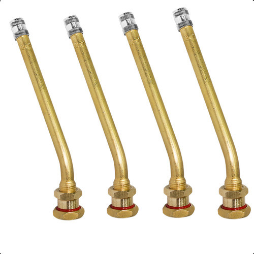 4 Bicos De Válvula Pneus De Caminhões E Ônibus Sem Câmara 0