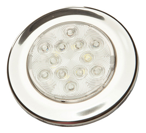 Luminária Náutica Inox Bicolor Branca E Vermelha 0