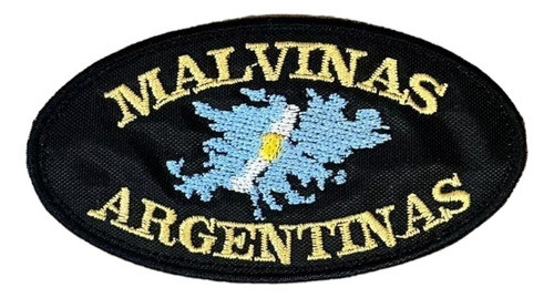 Parche Aplique Bordado P/pegar Ovalado Malvinas Argentinas 0