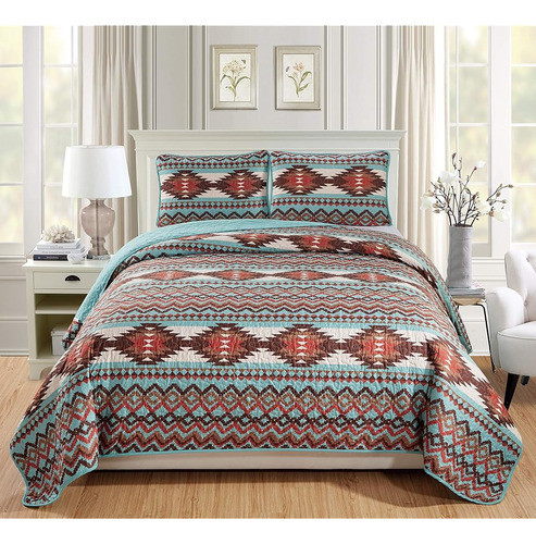 ~? Alfombras 4 Edredón Del Suroeste Menos Rústico Cosido Col 0