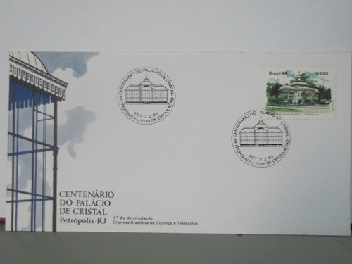 Envelope - Centenário Do Palácio De Cristal - 1984 0
