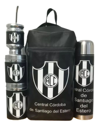 Equipo De Mate Set Matero Completo Central Córdoba. Ecocuero 0