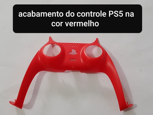 Acabamento Dos Analogicos Compatível Controle Ps5 Vermelho 0
