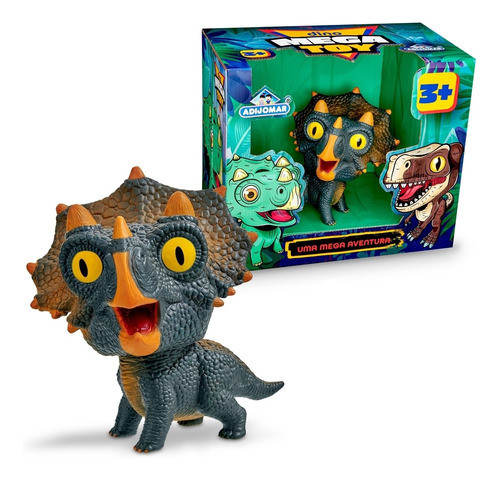 Boneco Dinossauro Bebê Mega Toy Triceratopo - Adijomar 0