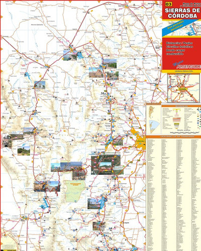 Mapa De Las Sierras De Córdoba 0