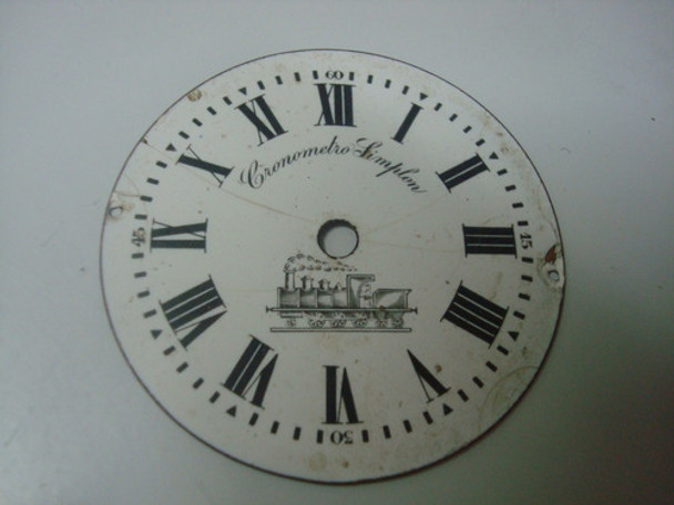 Mostrador Relogio Bolso Louça  Simplon   Blac Ferrovia 0