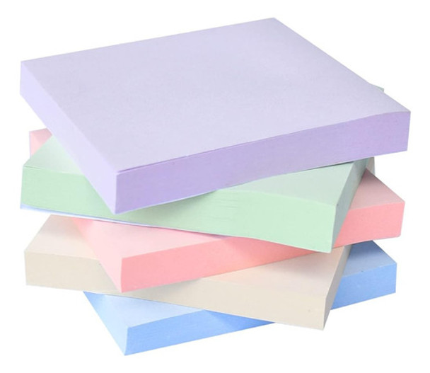 Navrex Sticky Notes 5 Blocs 3x3 Self-stick Notes, 5 Colores, 0