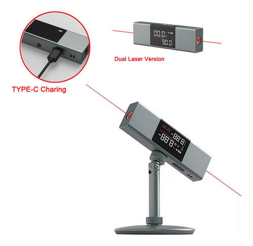 Medidor De Ângulo Digital De Inclinação De Nível De Laser 0