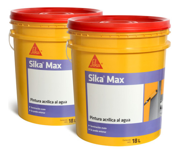 18l + 18 Pintura Mate Sika Sikamax Interior Y Techos +regalo 0