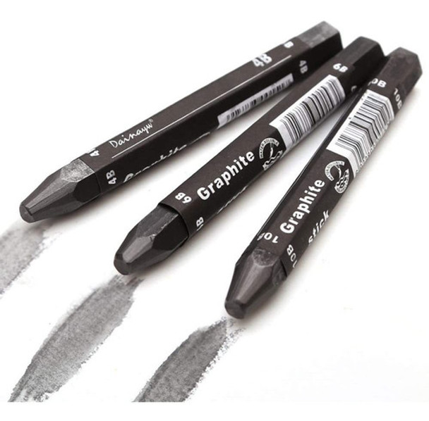 Paquete De 3 Varillas Negras De Grafito, Acuarelable | Arte 0