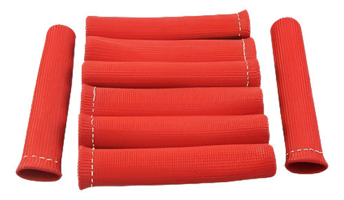 Rojo 8pcs 1200° Bujía Alambre Botas Escudo Térmico Protector 0