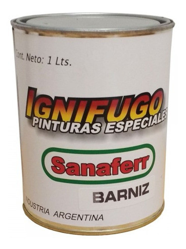 Barniz Ignifugo Sanaferr X 04 Lt / Camino 1 0