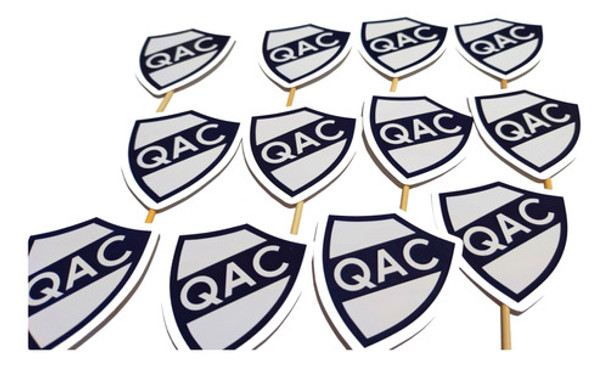 Adorno Pinchos Cupcake Escudo Club Futbol X12u 0