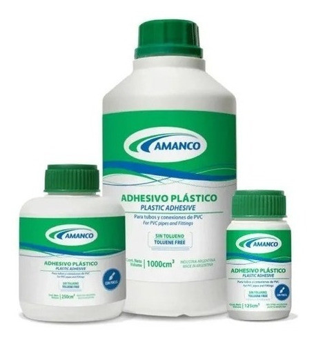 Adhesivo Plástico Para Pvc 1000 Cm³ Amanco 0