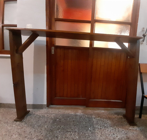 Barra Rústica Pino Barnizada 0