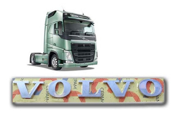 Letreiro Volvo Fh 14 2016 Em Diante Injetado E Cromado 0