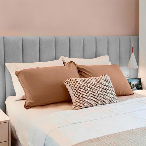Cabeceira Estofada De Cama Casal Queen Box 1,60m Suede 0