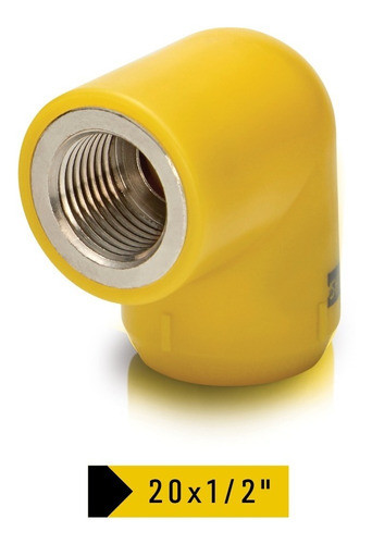 Codo 90 Rosca Hembra Fusiogas 20x1/2 0