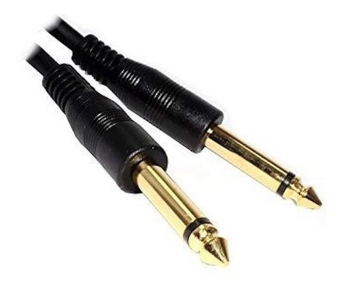 Cable Audio Plug Mono 1,5 Mts Gold Instrumento Patch 0