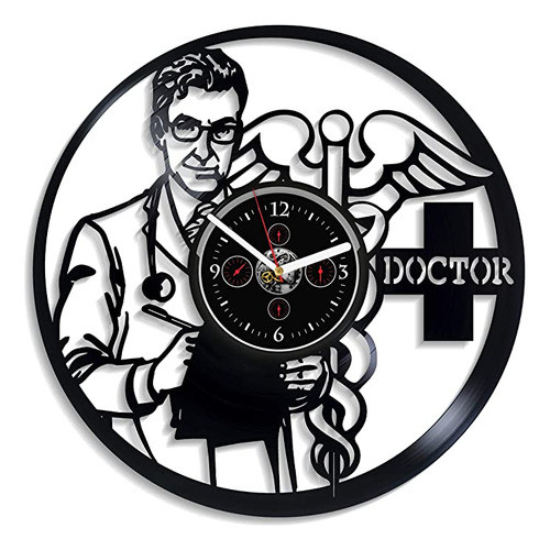 Handmadecorp - Reloj De Pared Con Diseño De Doctor De La P. 0