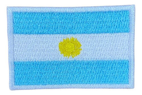 Parche Bordado Bandera Argentina - Para Mochila - Campera 0