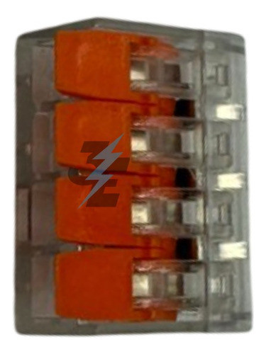 Conector Rapido 4 Polos Transparente Reutilizable X 5 U 0