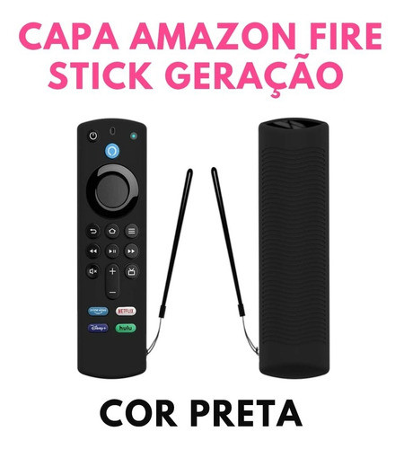 Capa Controle Silicone Fire Stick Alexa 3ª Geração Amazon 0