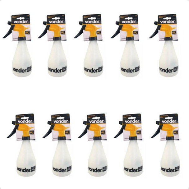 Kit 10 Pulverizador Agua Manual Pequeno Jardim 500ml Vonder 0