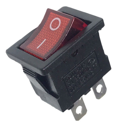 5 Unidades Llave Tecla  4 Pines Roja C/luz Chica  220v 6a 0
