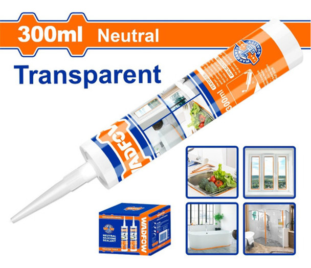 Silicona Neutra Transparente 300ml Wadfow Wgq2t12 0