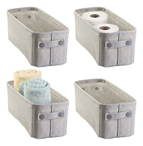 ~? Mdesign Papelera De Almacenamiento De Baño De Tela De ALG 0