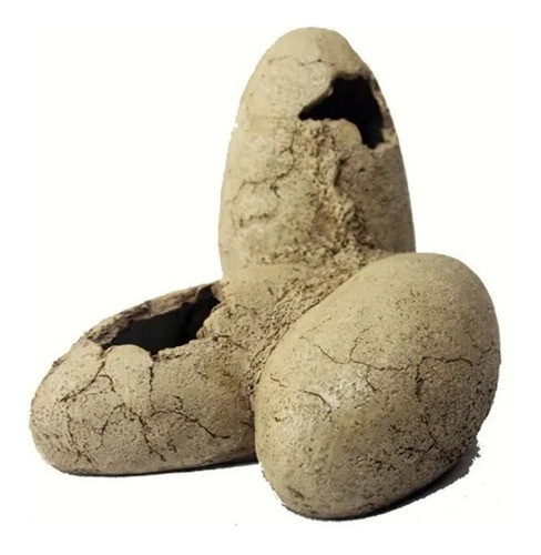 Adorno Pecera Huevos De Dinosaurio Resina P/ Terrarios 0