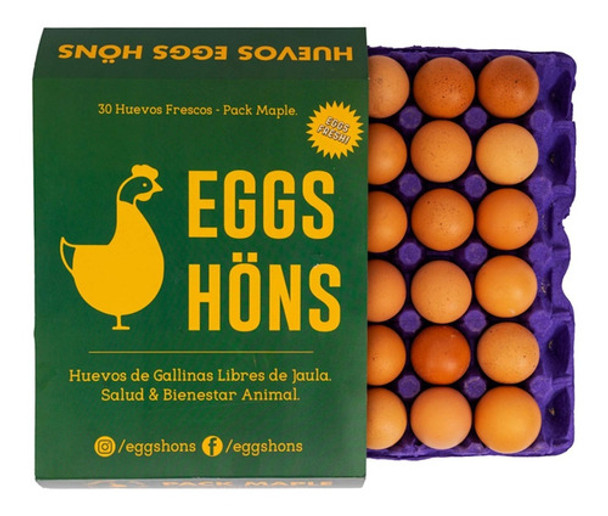 Huevos De Gallina Libre De Jaula Eggs Höns. (color) 30 Und 0